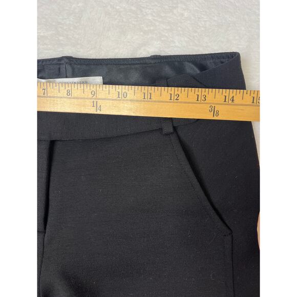 Diane Von Furstenberg Black Wool/Silk Lining Flare Pants Work City Preppy sz 4 - Picture 6 of 8